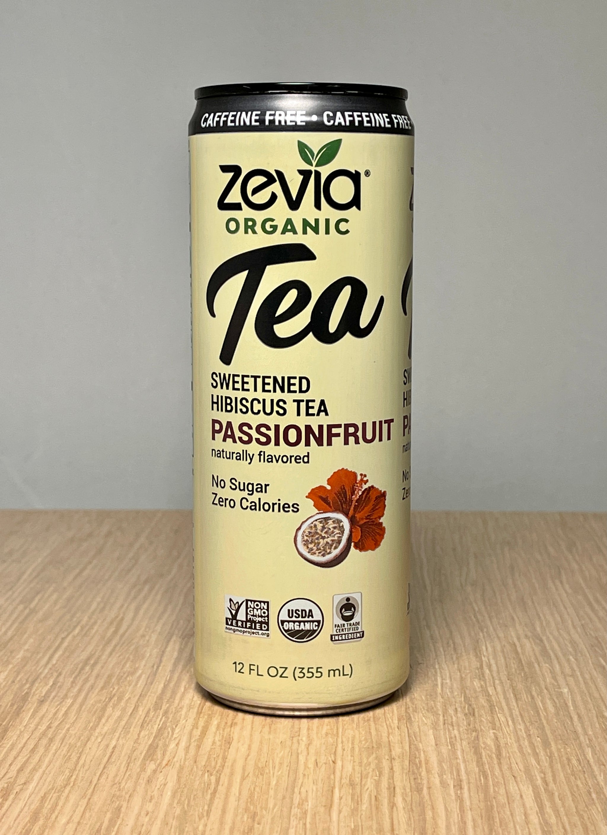 Zevia Organic Tea Zero Calorie No Sugar Sweetened Hibiscus Tea